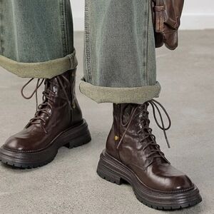 Women Shoes Lace Up Boots